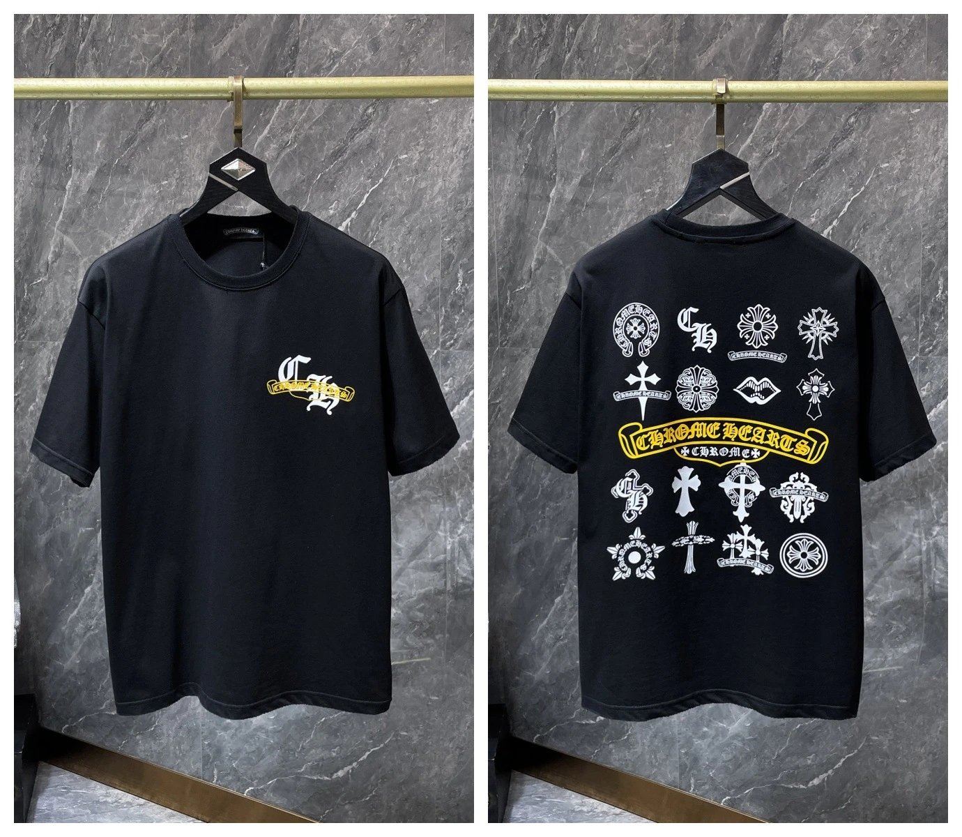 Chrome Hearts T-Shirts Graphic Cross Motif Short-Sleeve T-Shirt — 12