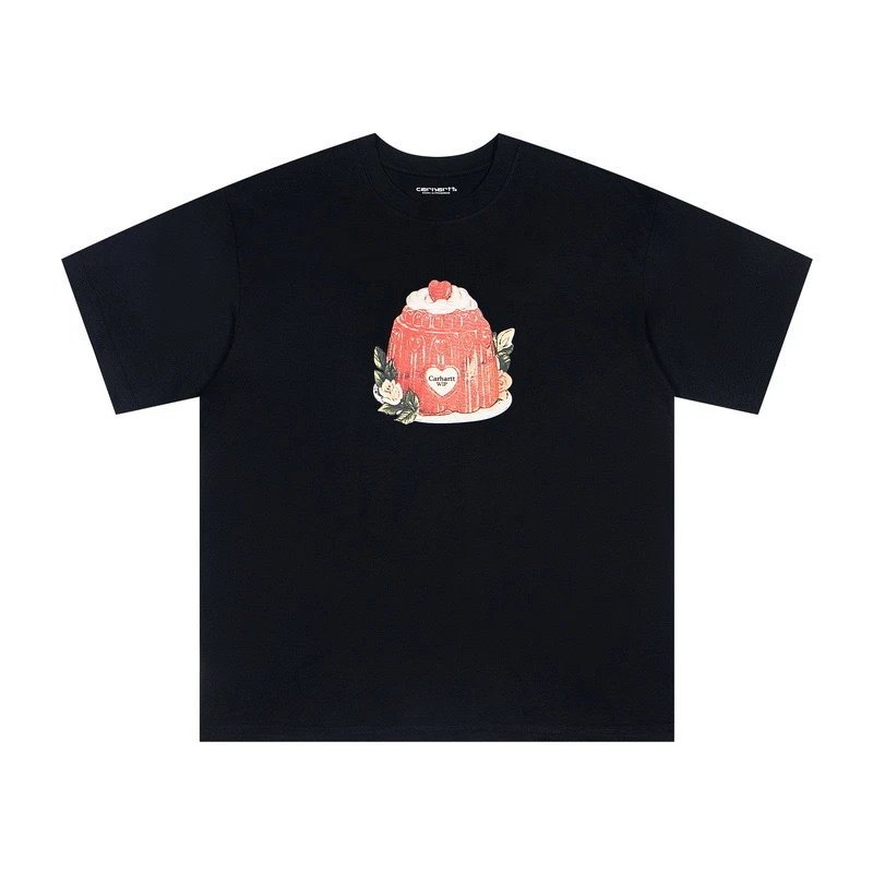 Carhartt T-Shirts Short-Sleeve Crew Neck Graphic Logo T-Shirt — 203 Black