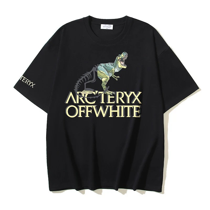 Off-White T-Shirts Short-Sleeve Logo Graphic T-Shirt — 163 black