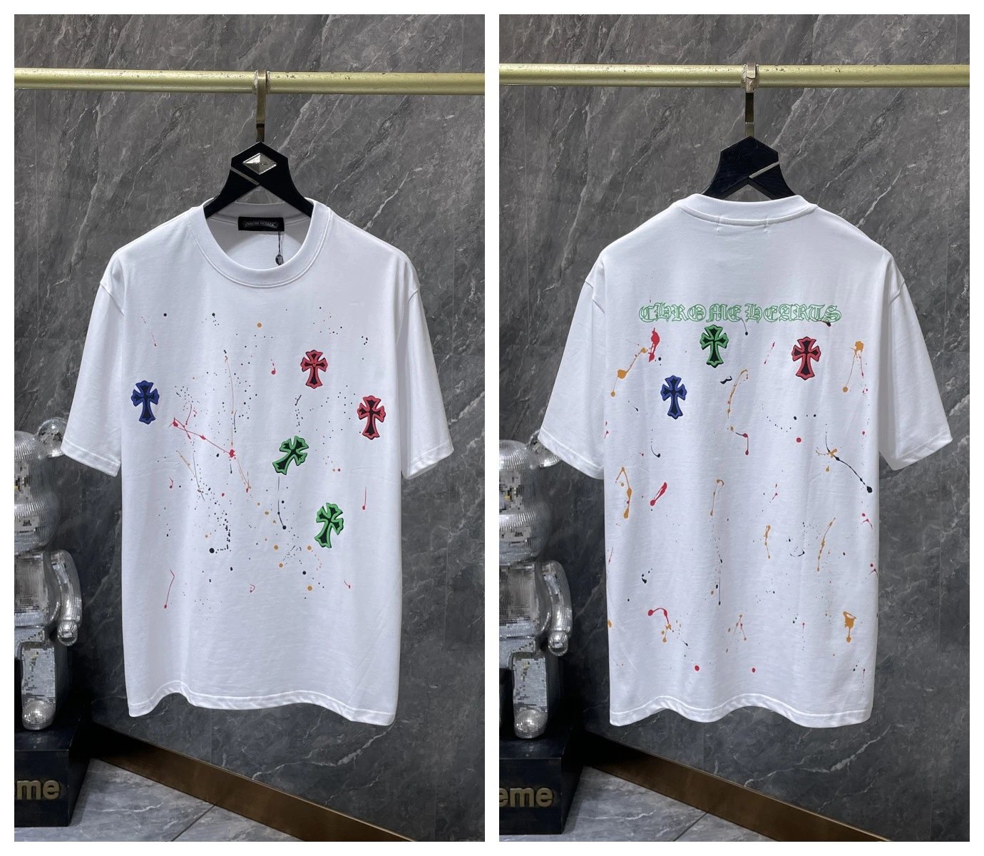 Chrome Hearts T-Shirts KLX09 graphic short-sleeve — 7
