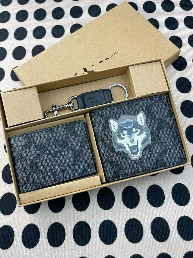 Coach Wallets & Card Holders Signature C Three-Piece Wallet, Holder and Keychain Set product detail image 3