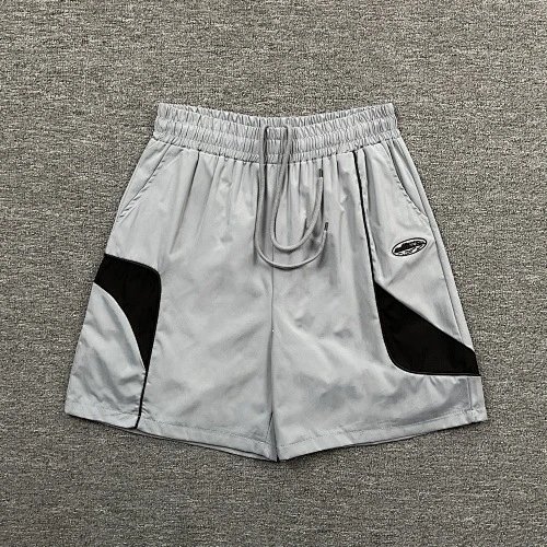 Corteiz Shorts Drawstring athletic — Gray-black 3257#