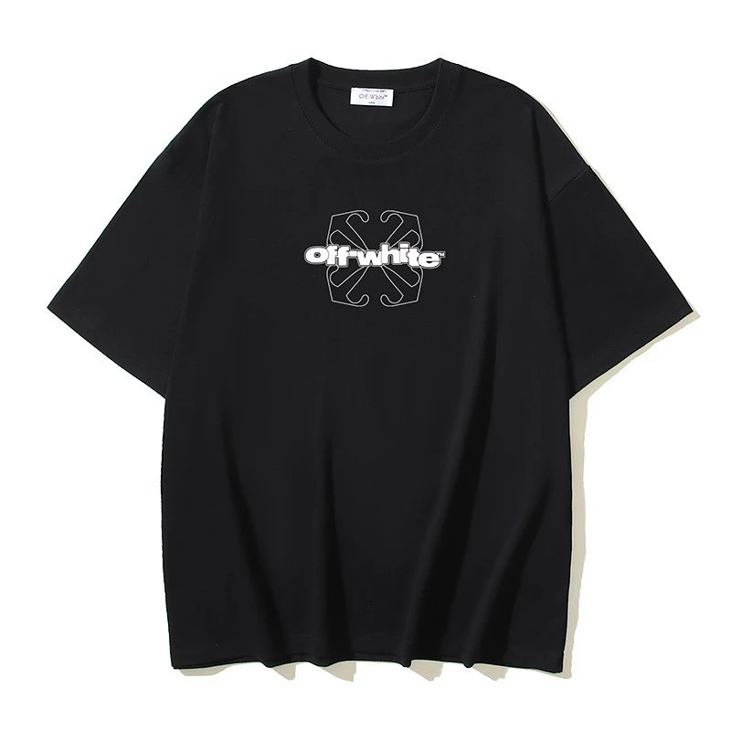 Off-White T-Shirts Logo Print — 1096 black