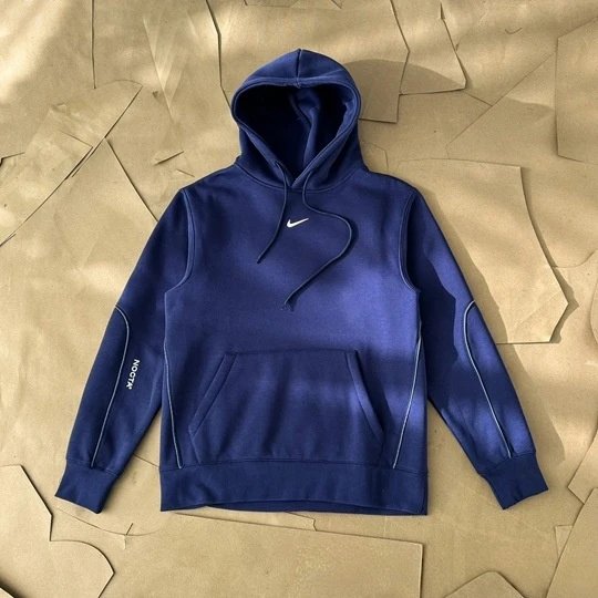 Nike Tracksuits NOCTA hooded zip-up tracksuit — 03 Reflective strip dark blue pullover sweater