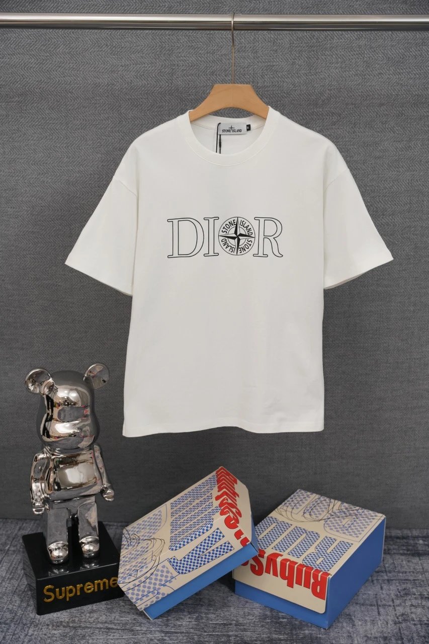 Stone Island T-Shirts Compass Graphic Short-Sleeve T-Shirt — SD 03 white