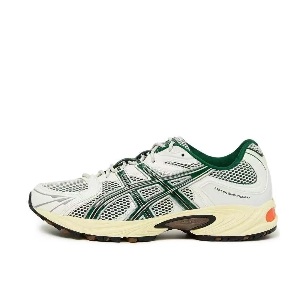 ASICS Sneakers Mesh Panel — White and green