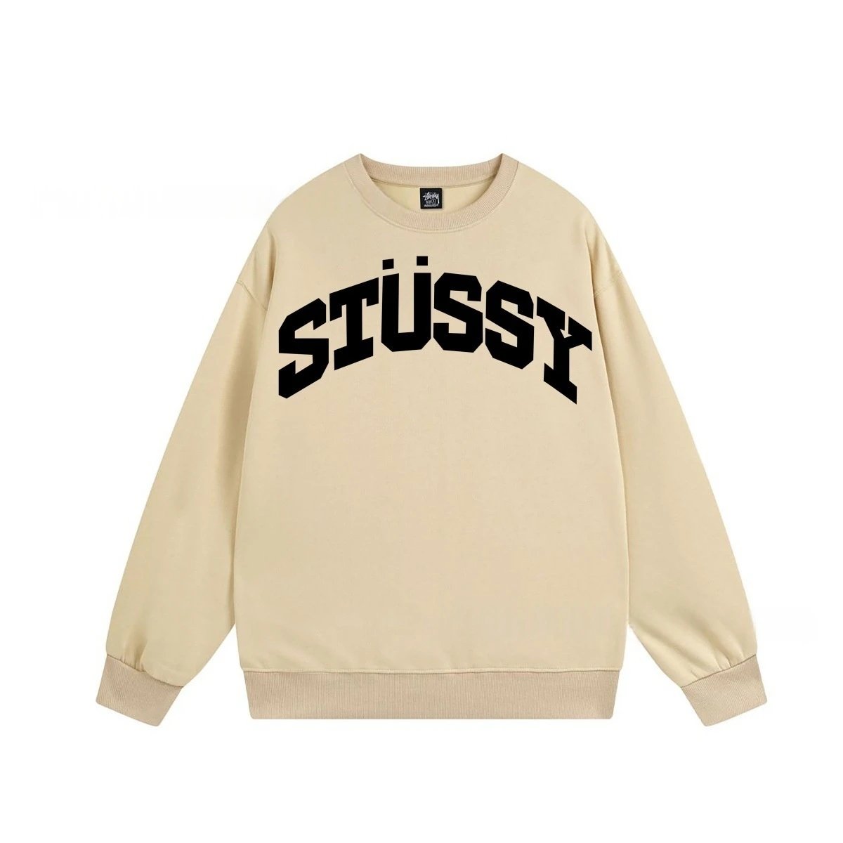 Stüssy Hoodies & Sweatshirts Crewneck Graphic Sweatshirt — 106 Apricot Color