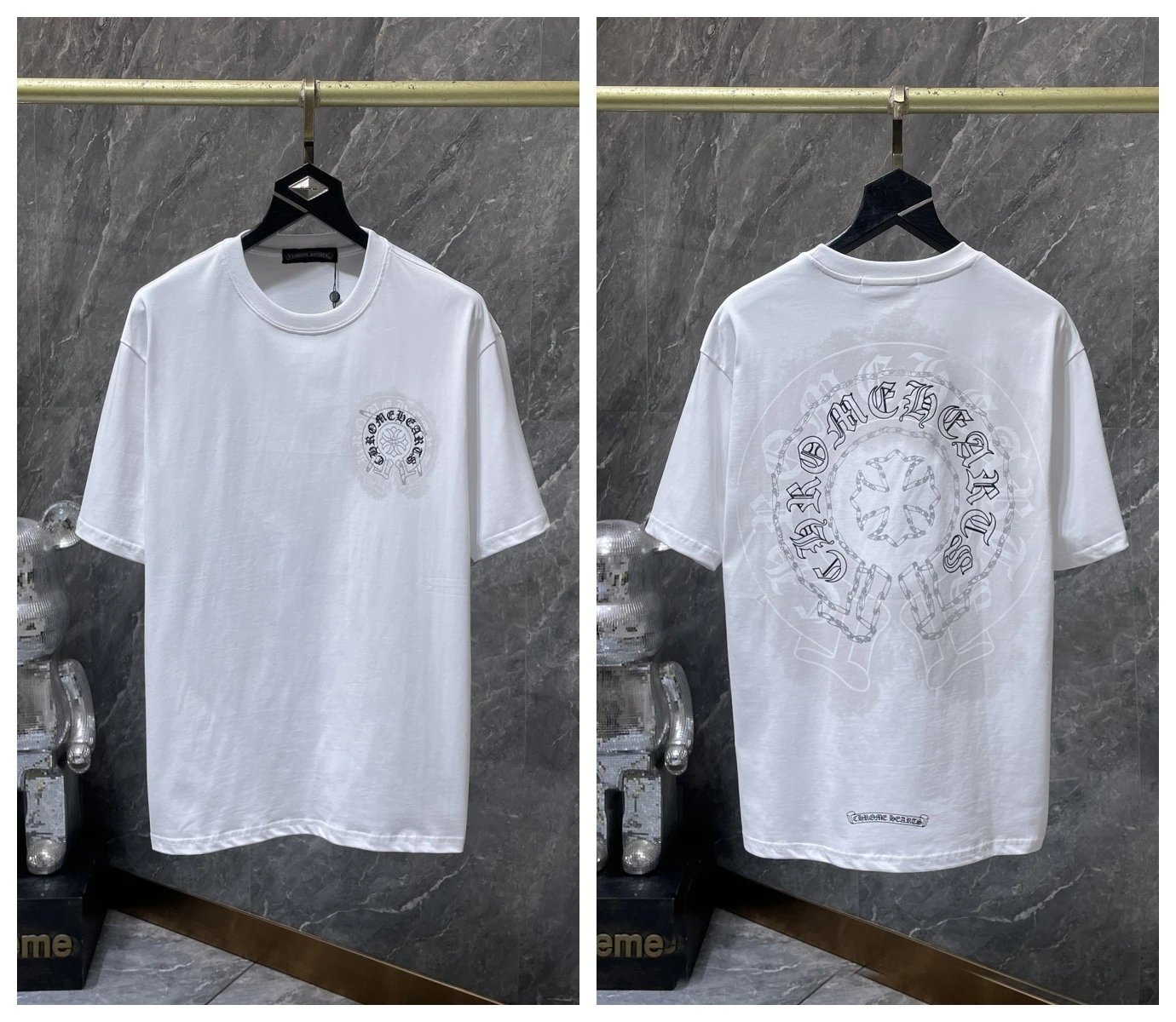 Chrome Hearts T-Shirts KLX09 graphic short-sleeve — 12