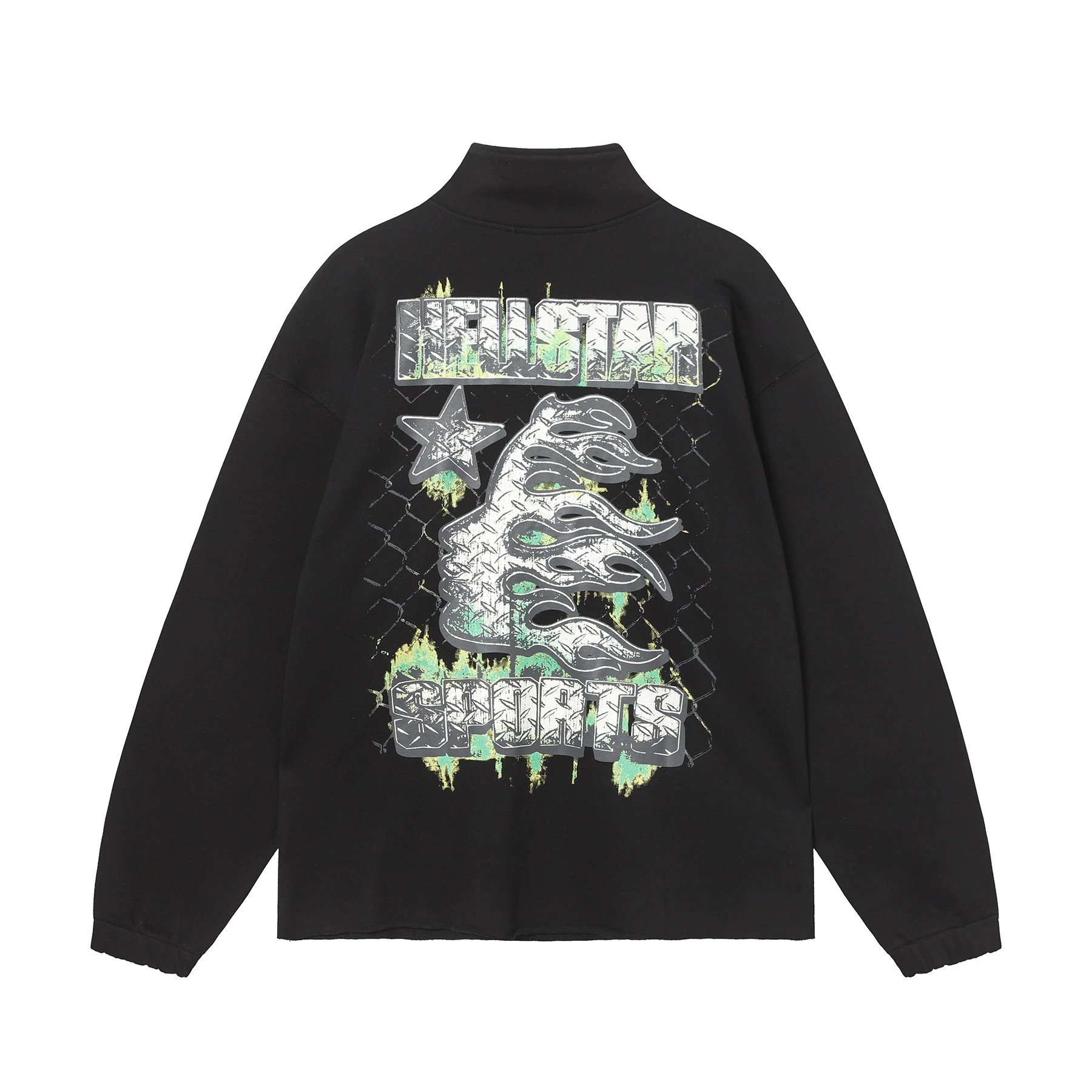 Hellstar Hoodies & Sweatshirts Graphic quarter-zip sweatshirt — 3271 Black