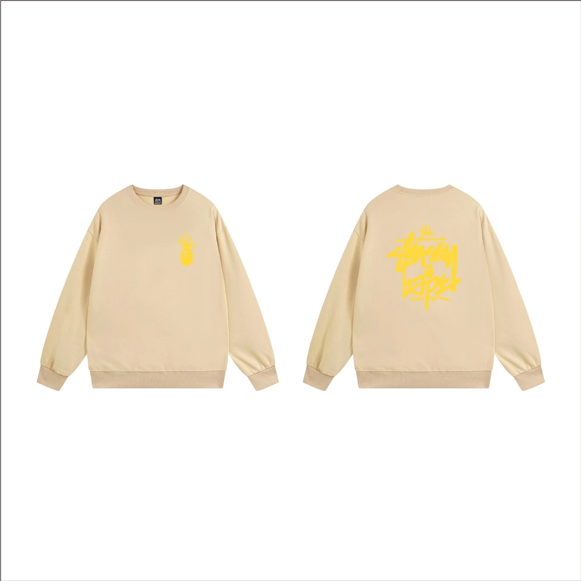 Stüssy Hoodies & Sweatshirts Crewneck Sweatshirt with Ape Head Graphic — 20