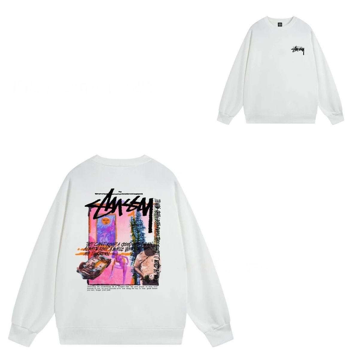 Stüssy Hoodies & Sweatshirts Crewneck Graphic Sweatshirt image 5