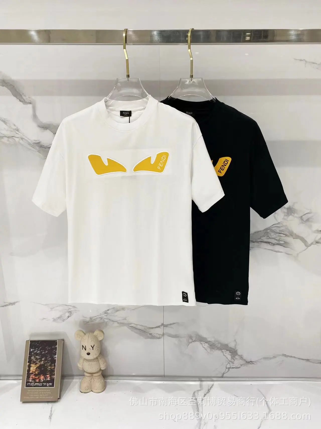 Fendi T-Shirts Loose-fit crew-neck short-sleeve T-shirt image 9