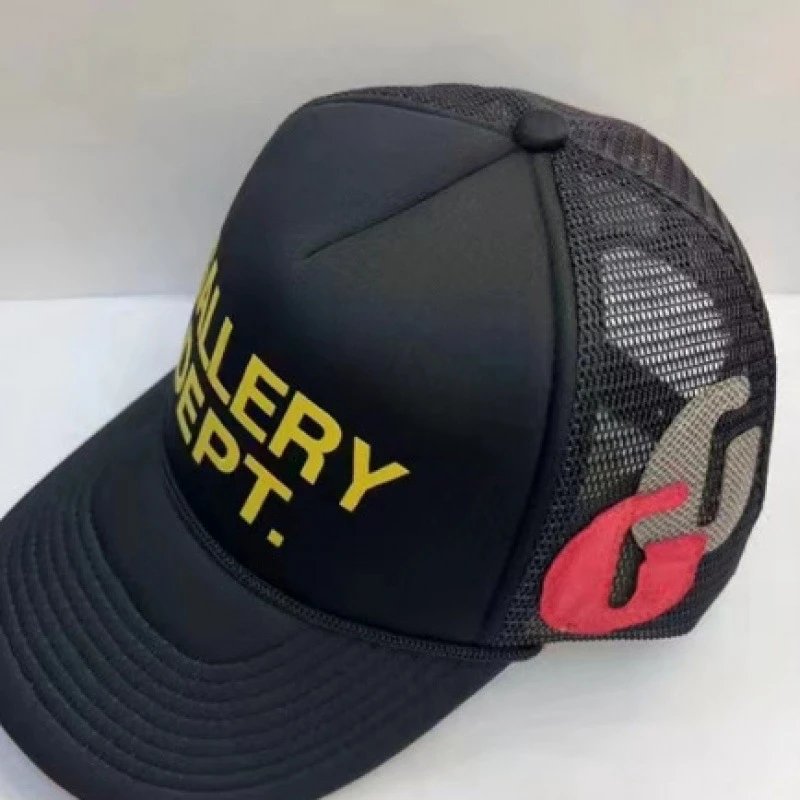 Essentials Hats Distressed Logo Baseball Cap — g black