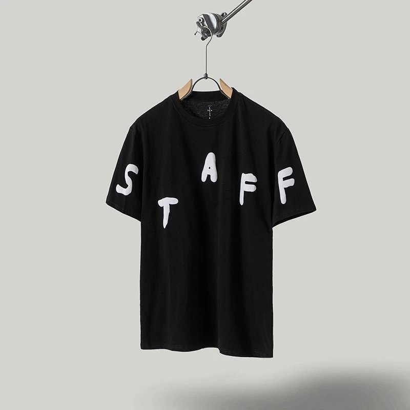Unbranded T-Shirts Graphic Print Crewneck T-Shirt — TS 76 Black