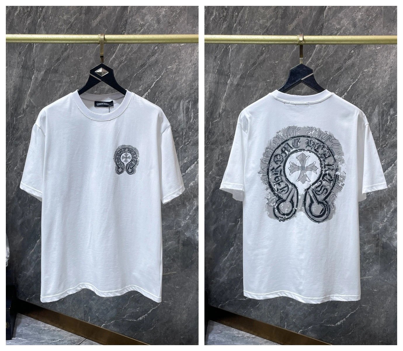 Chrome Hearts T-Shirts KLX09 graphic short-sleeve — 20