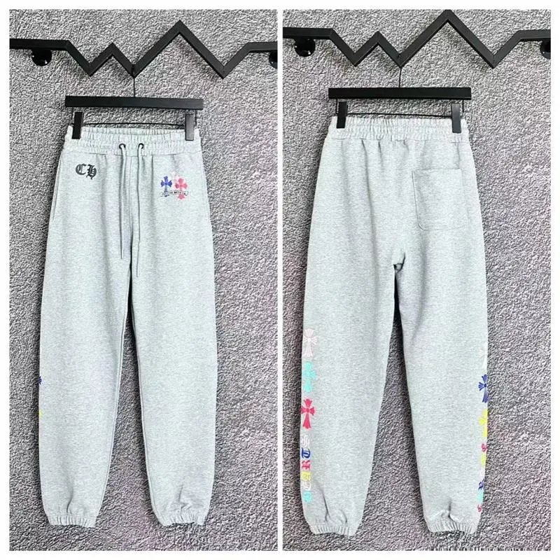Chrome Hearts Trousers Sanskrit logo jogger sweatpants — C203 gray
