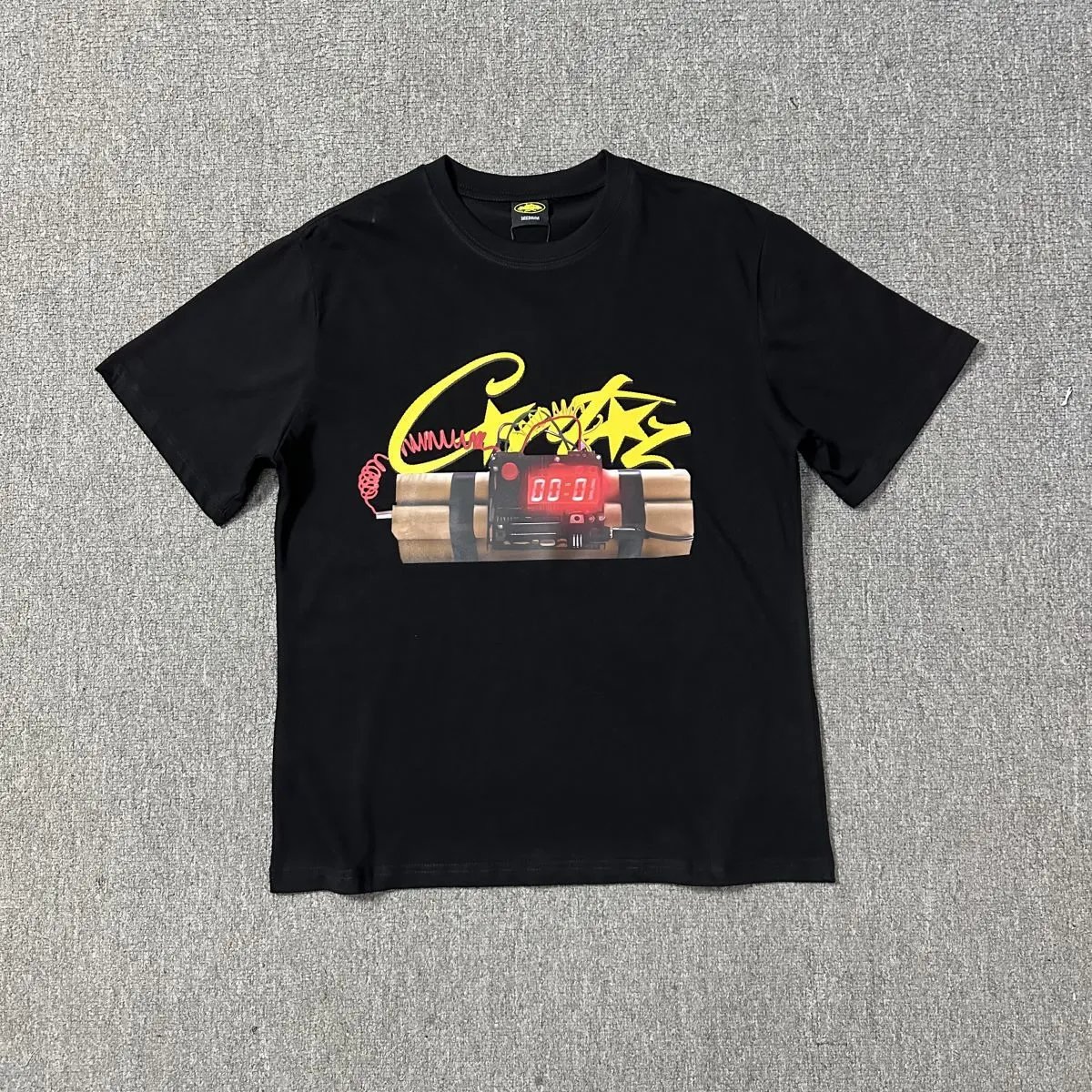 Corteiz T-Shirts Short-Sleeve Graphic Print — 3119 Black