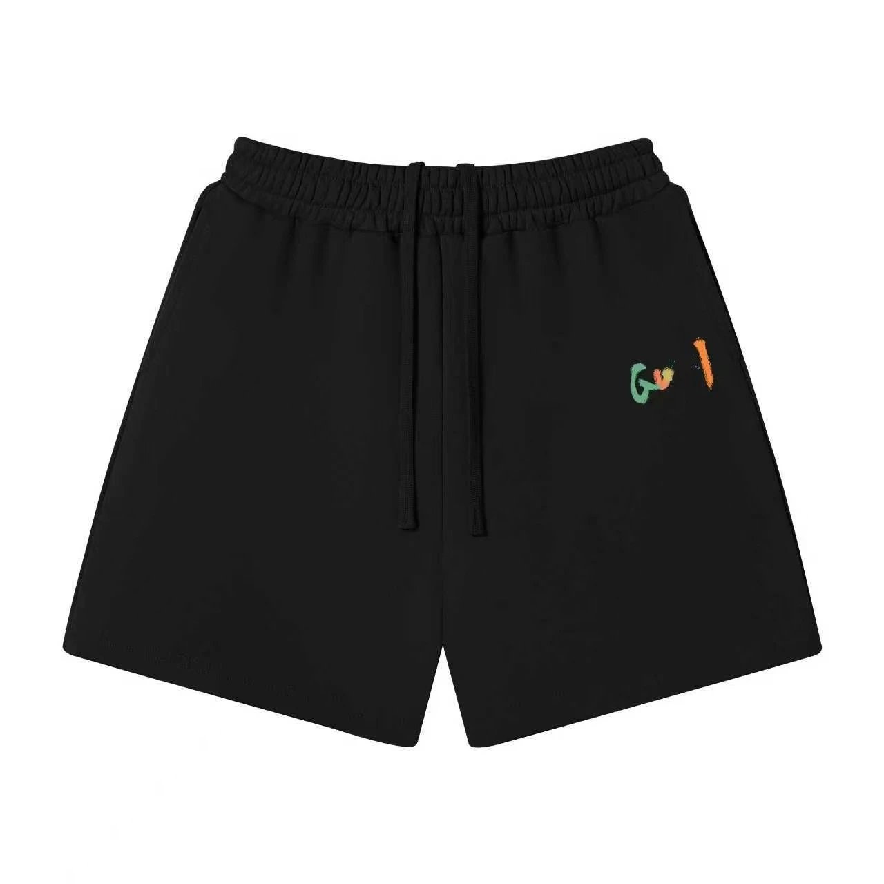 Unbranded Shorts Elastic-Waist Drawstring Graphic — 54 black