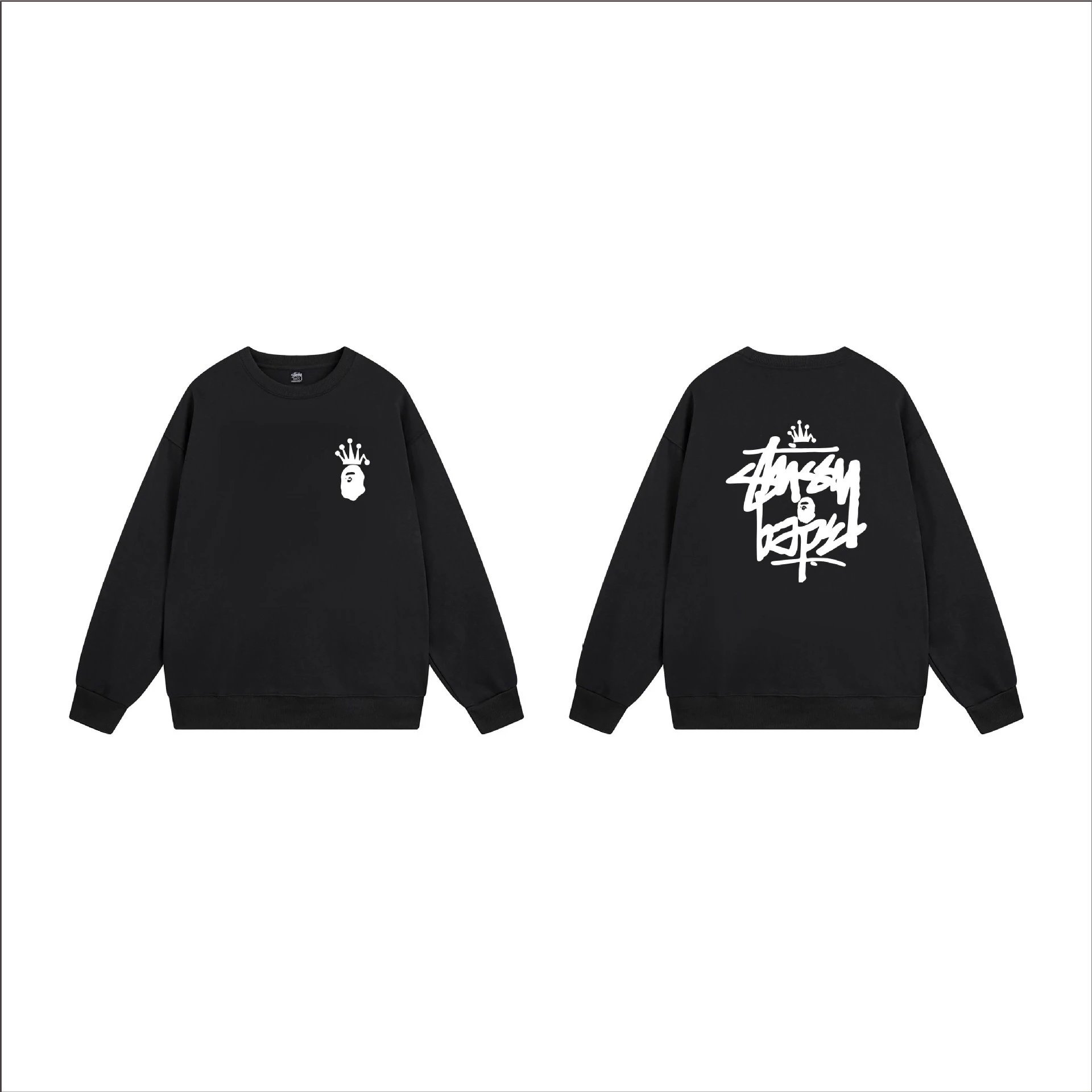 Stüssy Hoodies & Sweatshirts Crewneck Sweatshirt with Ape Head Graphic — 10