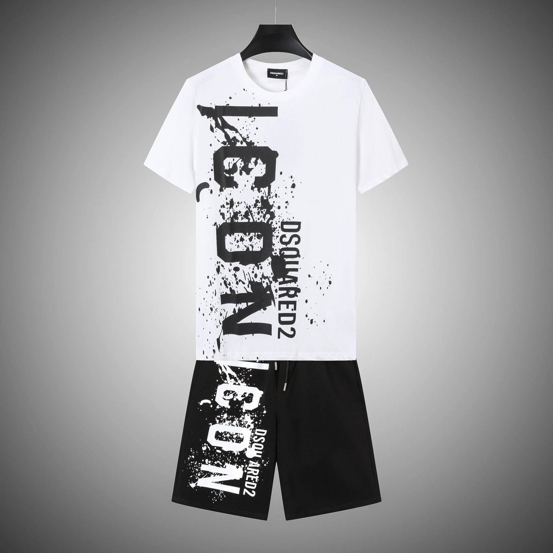 DSQUARED2 Matching Sets U3DS-2 Graphic T-Shirt and Shorts Set — 1