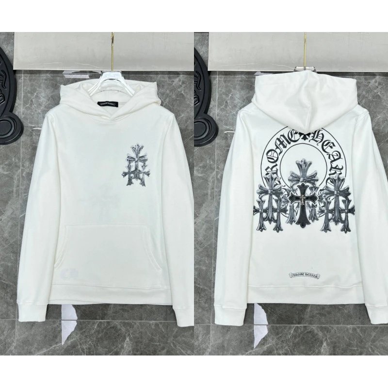 Chrome Hearts Hoodies & Sweatshirts Cross Graphic Pullover Hoodie — 8602 white