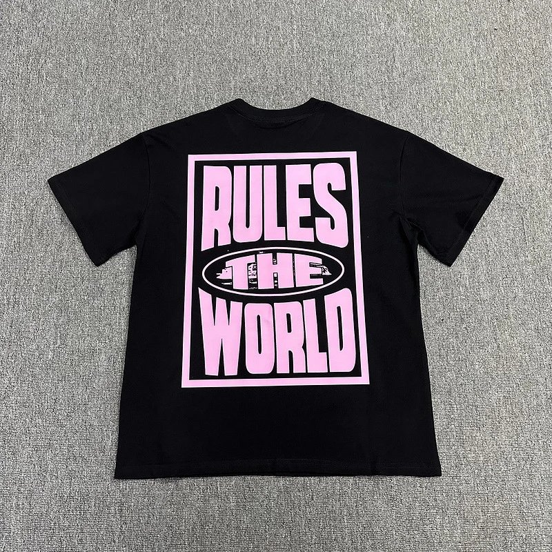 Corteiz T-Shirts Short-Sleeve Graphic Print — 3122 powder