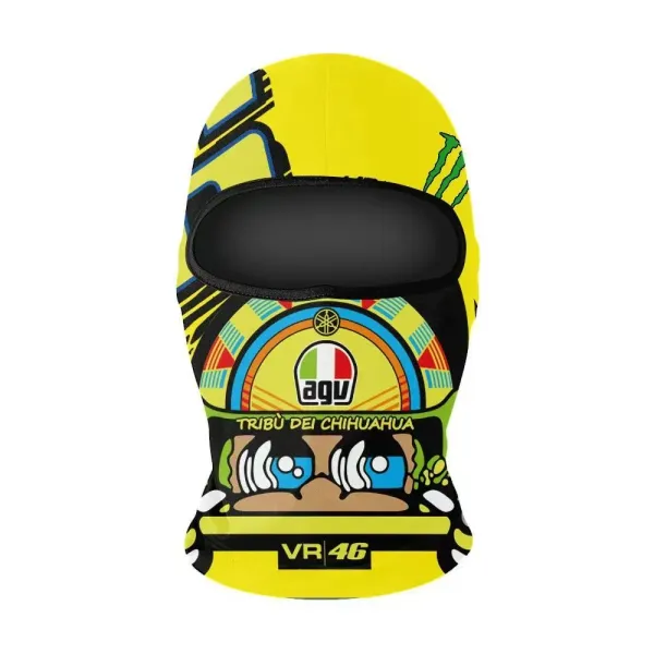 Design AGV VR46 Tribù dei Chihuahua Balaclava Yellow Accessories - 1