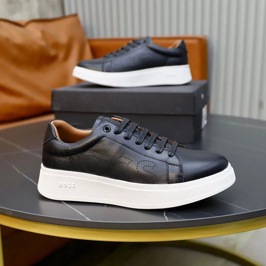 BOSS Sneakers Suede low-top lace-up — 26