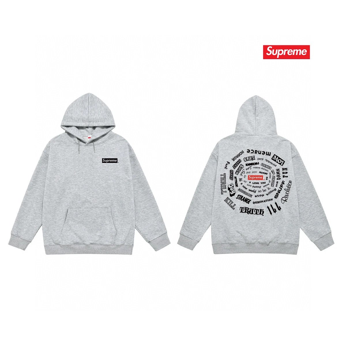 Supreme Hoodies & Sweatshirts Graphic Print Pullover Hoodie — 9