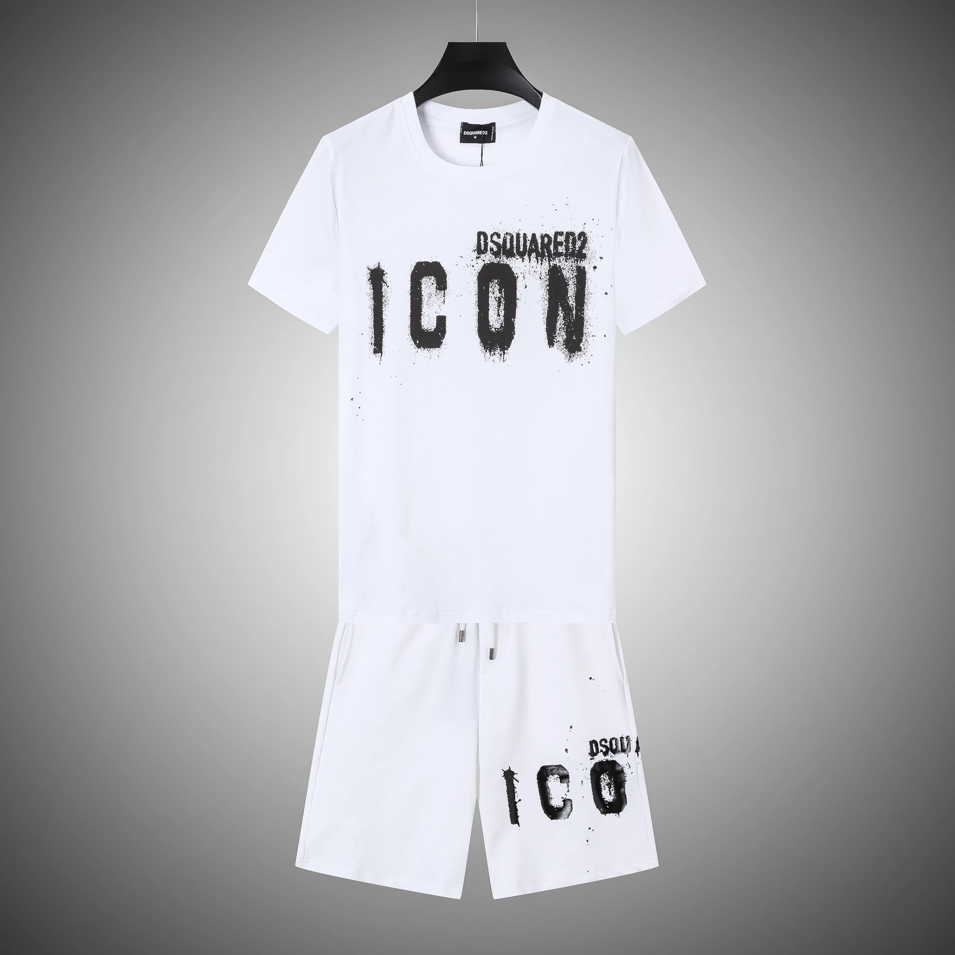 DSQUARED2 Matching Sets U3DS-2 Graphic T-Shirt and Shorts Set — 15
