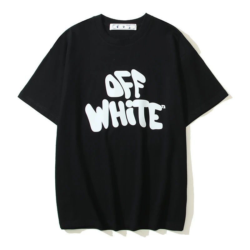 Off-White T-Shirts Logo Print — 101 black