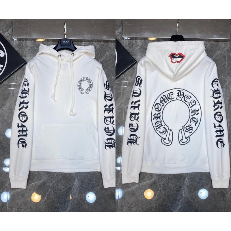Chrome Hearts Hoodies & Sweatshirts Cross Graphic Pullover Hoodie — 8072 white