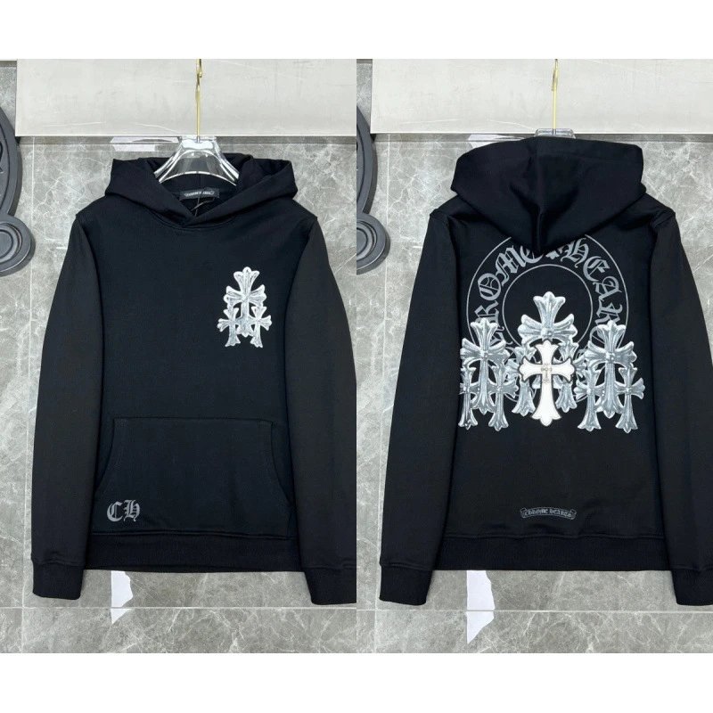 Chrome Hearts Hoodies & Sweatshirts Cross Graphic Pullover Hoodie — 8602 Black