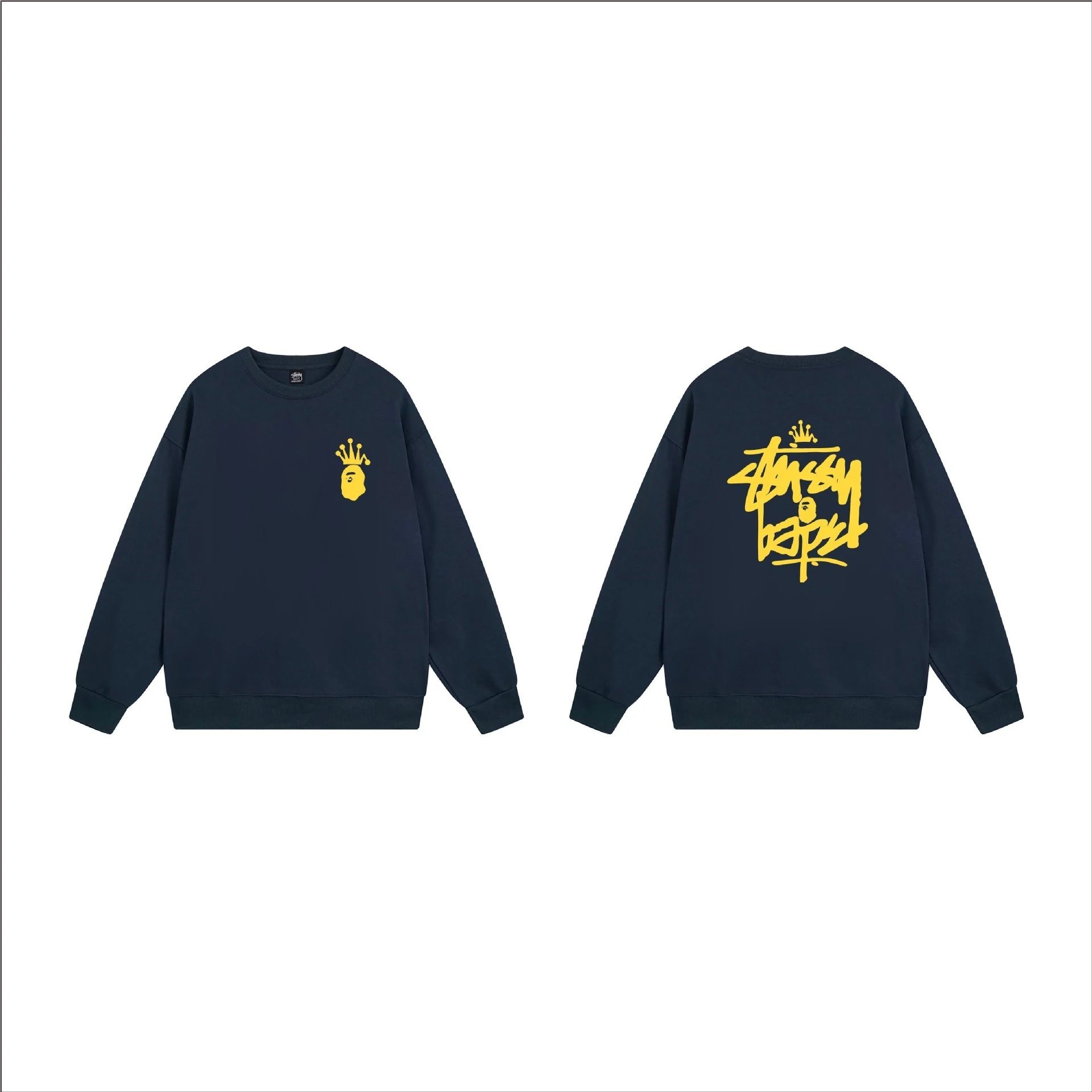 Stüssy Hoodies & Sweatshirts Crewneck Sweatshirt with Ape Head Graphic — 16