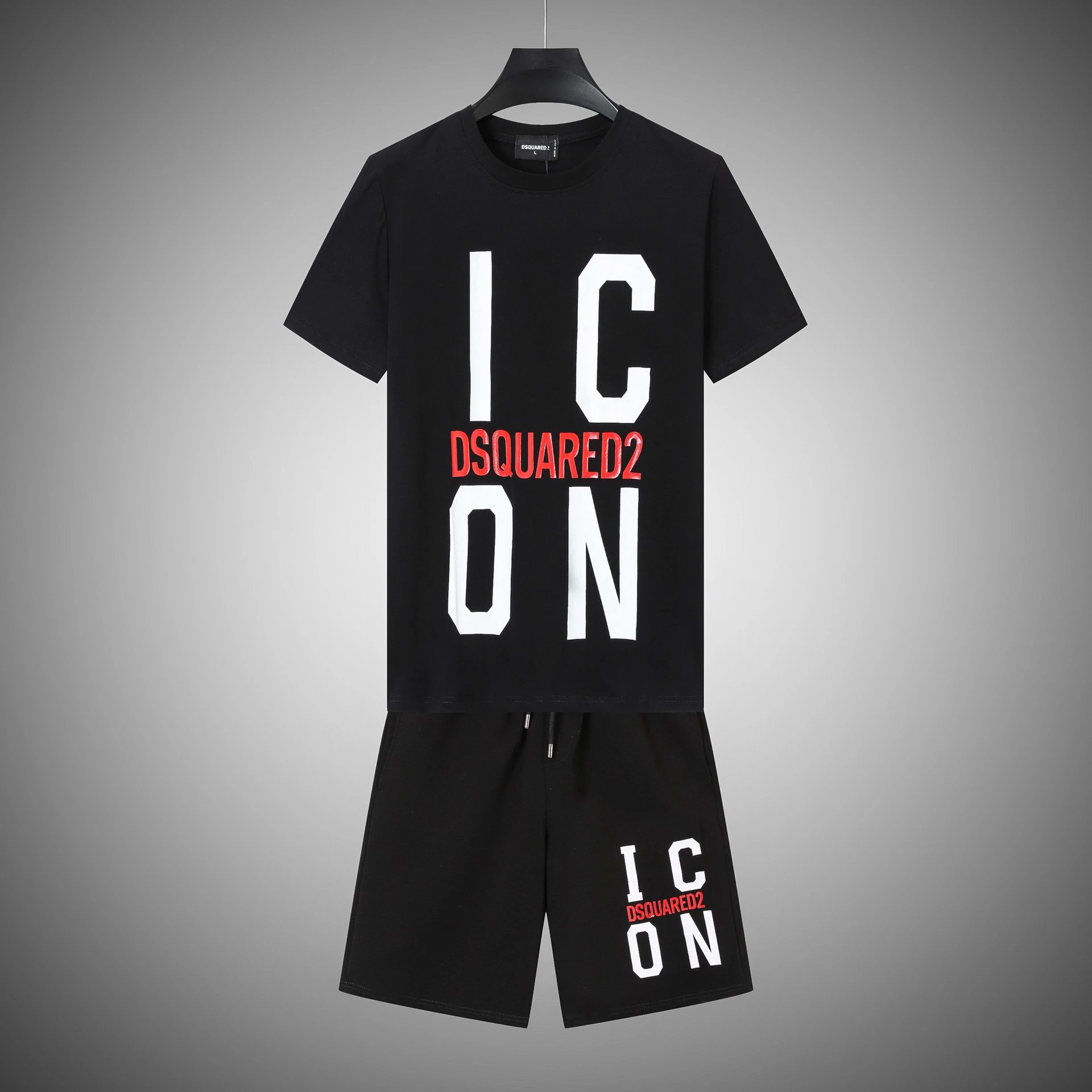 DSQUARED2 Matching Sets U3DS-2 Graphic T-Shirt and Shorts Set — 10