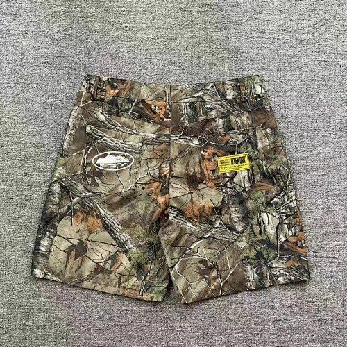 Corteiz Shorts CRTZ logo graphic drawstring — 3218 Camouflage green