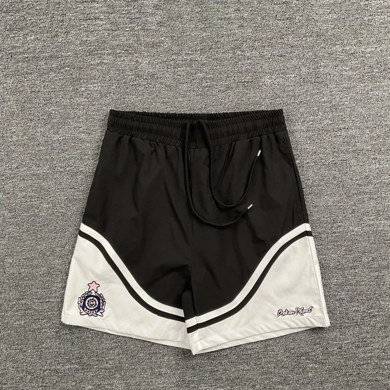 Broken Planet Shorts Drawstring athletic — 8295 Black and white