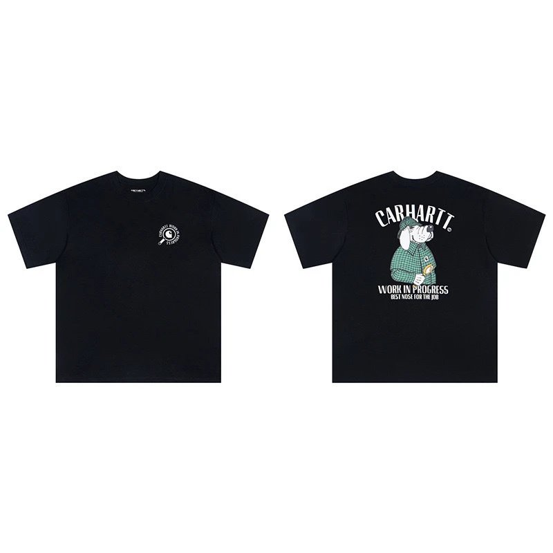 Carhartt T-Shirts Short-Sleeve Crew Neck Graphic Logo T-Shirt — 207 Black