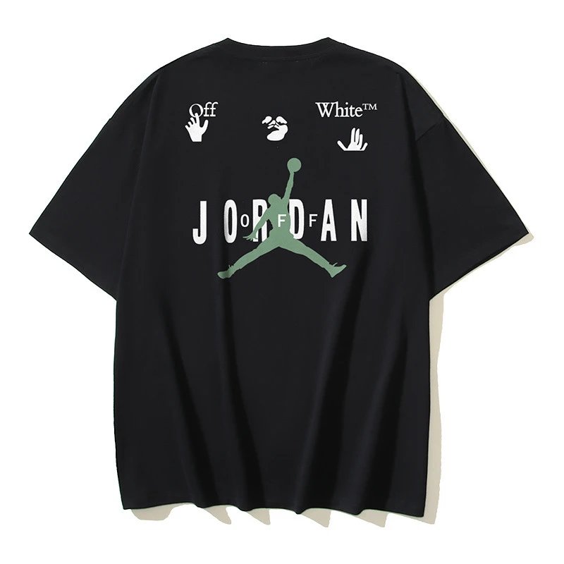 Off-White T-Shirts Short-Sleeve Logo Graphic T-Shirt — 166 black