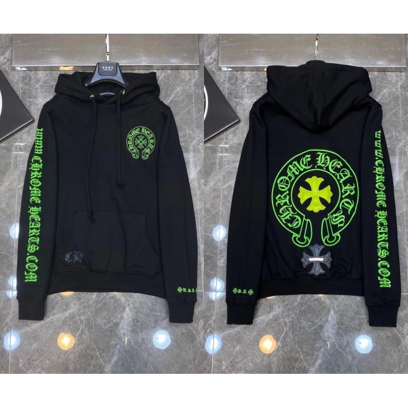 Chrome Hearts Hoodies & Sweatshirts Cross Graphic Pullover Hoodie — 8078 Black
