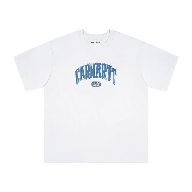 Carhartt T-Shirts Short-Sleeve Crew Neck Graphic Logo T-Shirt — 215 white