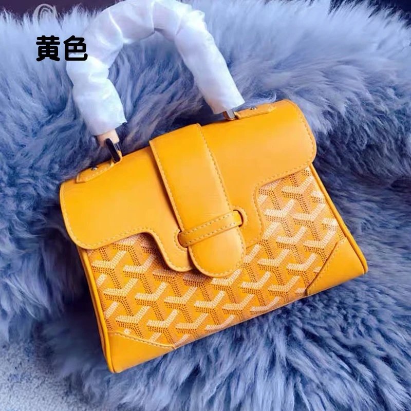 Goyard Handbags Mini Saigon Wooden-Handle Bag — Saigon Bag Yellow