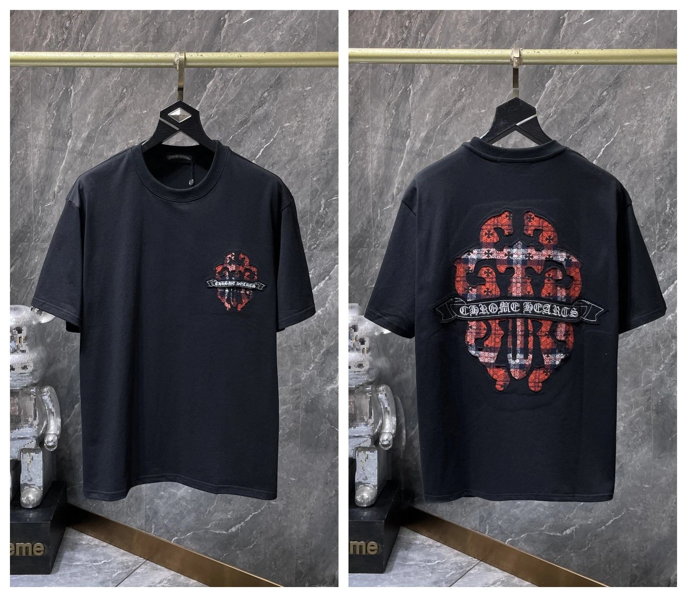 Chrome Hearts T-Shirts Graphic Cross Motif Short-Sleeve T-Shirt — 17
