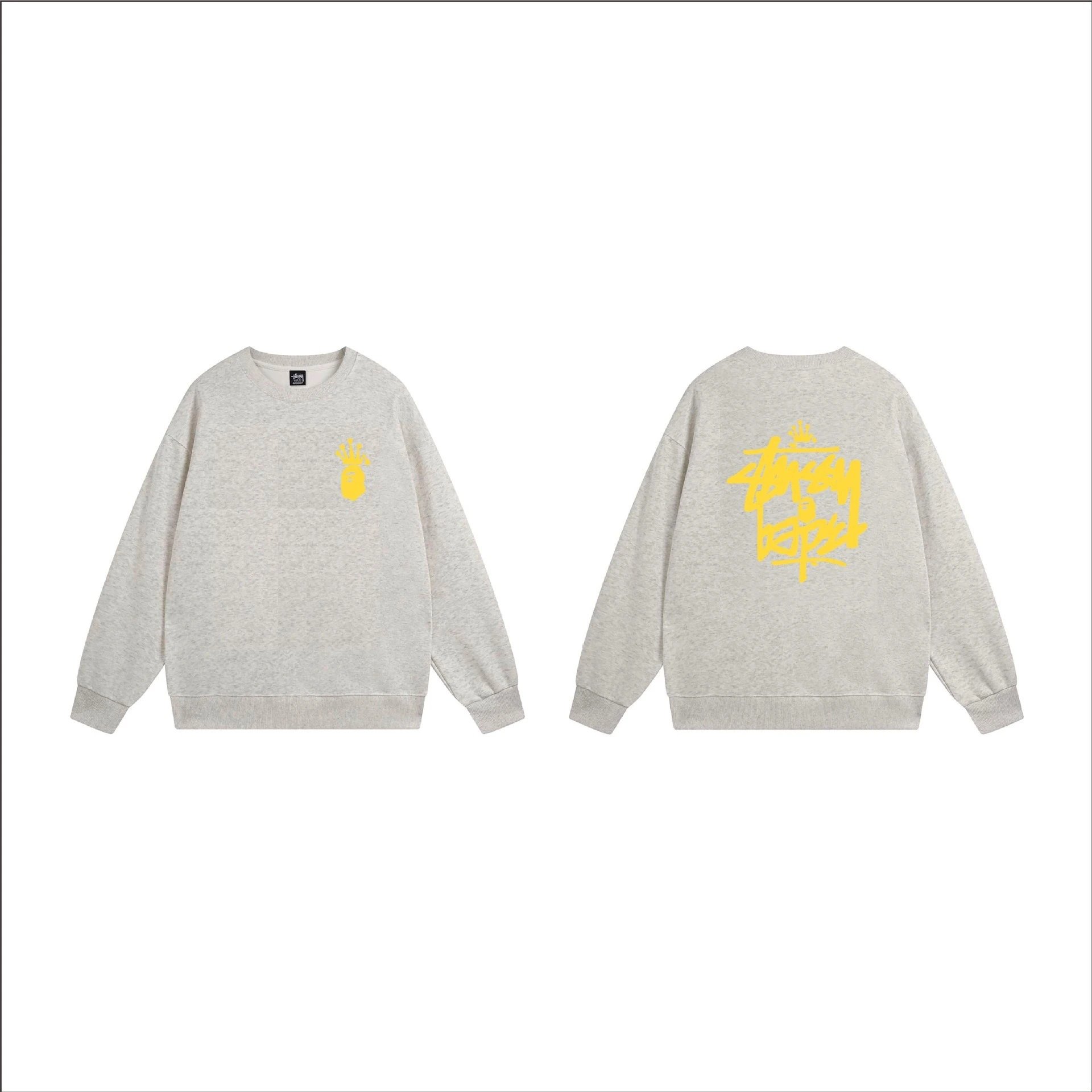 Stüssy Hoodies & Sweatshirts Crewneck Sweatshirt with Ape Head Graphic — 21
