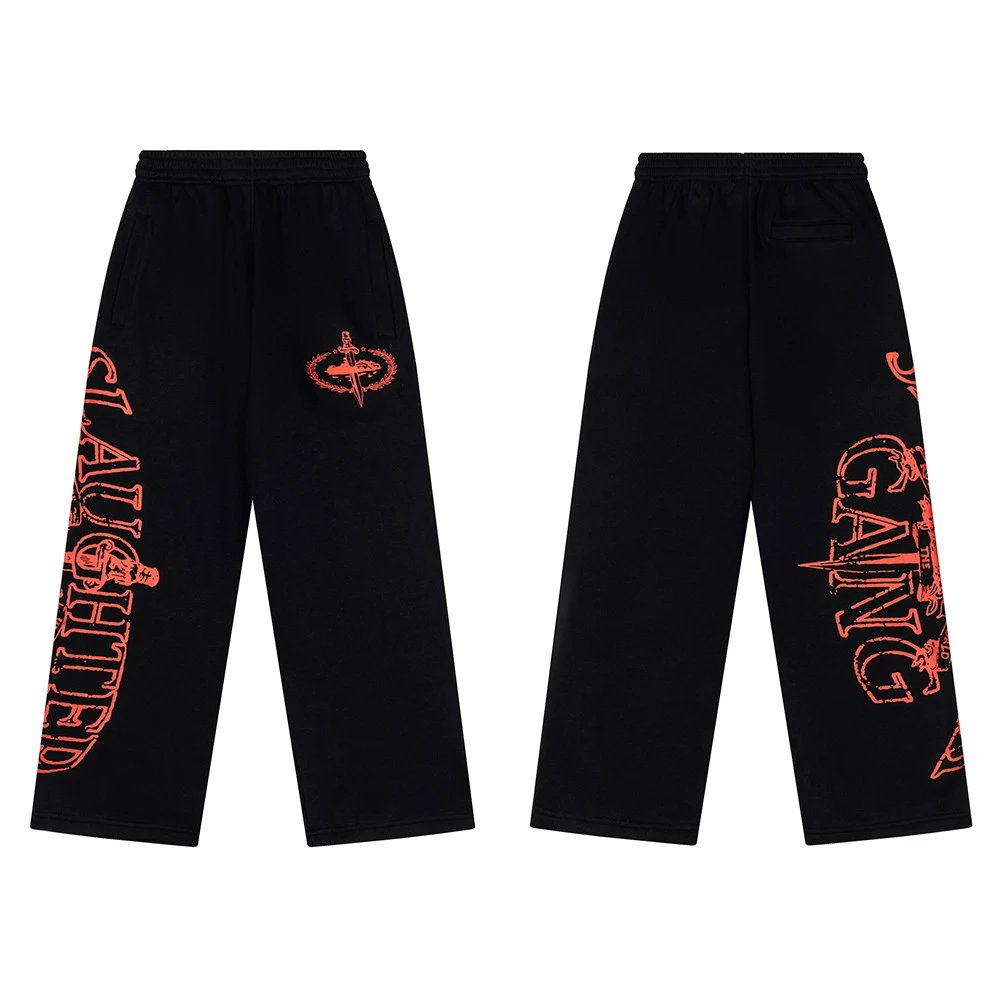Corteiz Hoodies & Sweatshirts Logo-print hooded sweatshirt — 526 Black trousers