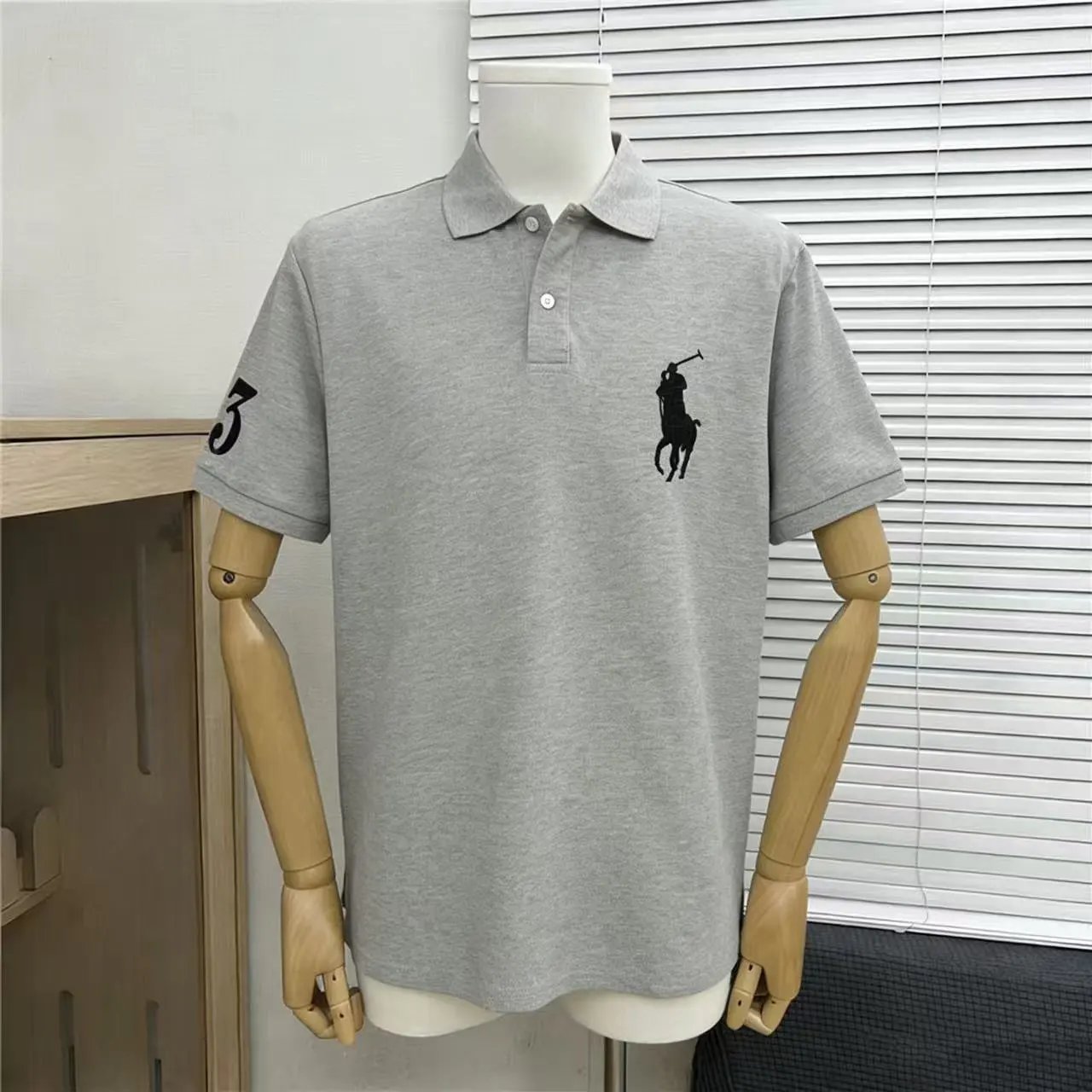 Polo Ralph Lauren Shirts Short-Sleeve Embroidered Pony Shirt — Malaysia gray 003