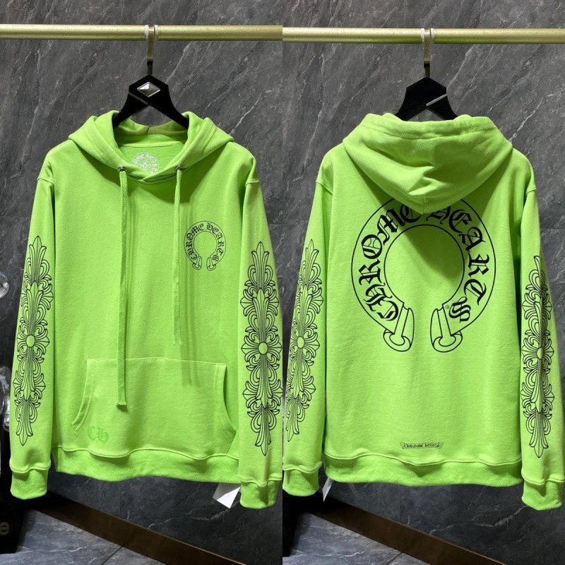 Chrome Hearts Hoodies & Sweatshirts Cross Graphic Pullover Hoodie — 8671 Green