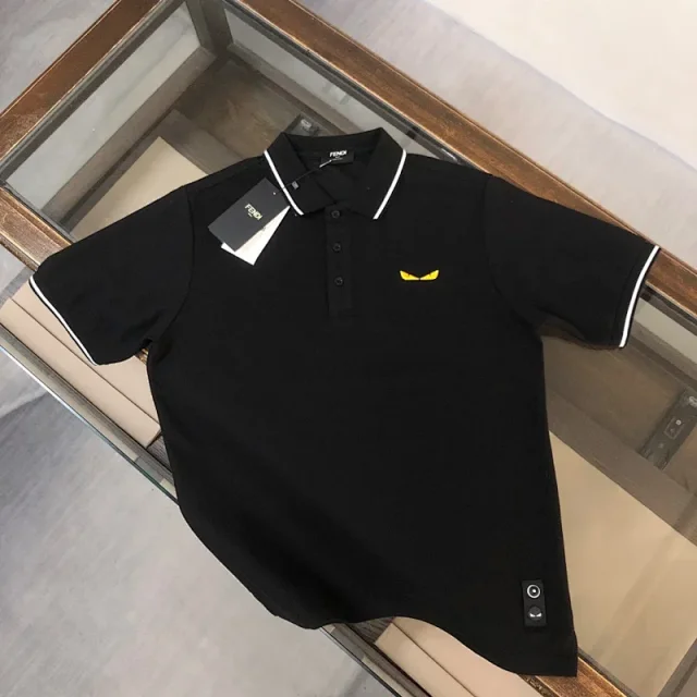 Fendi T-Shirts Short-Sleeve Logo Print product detail image 4