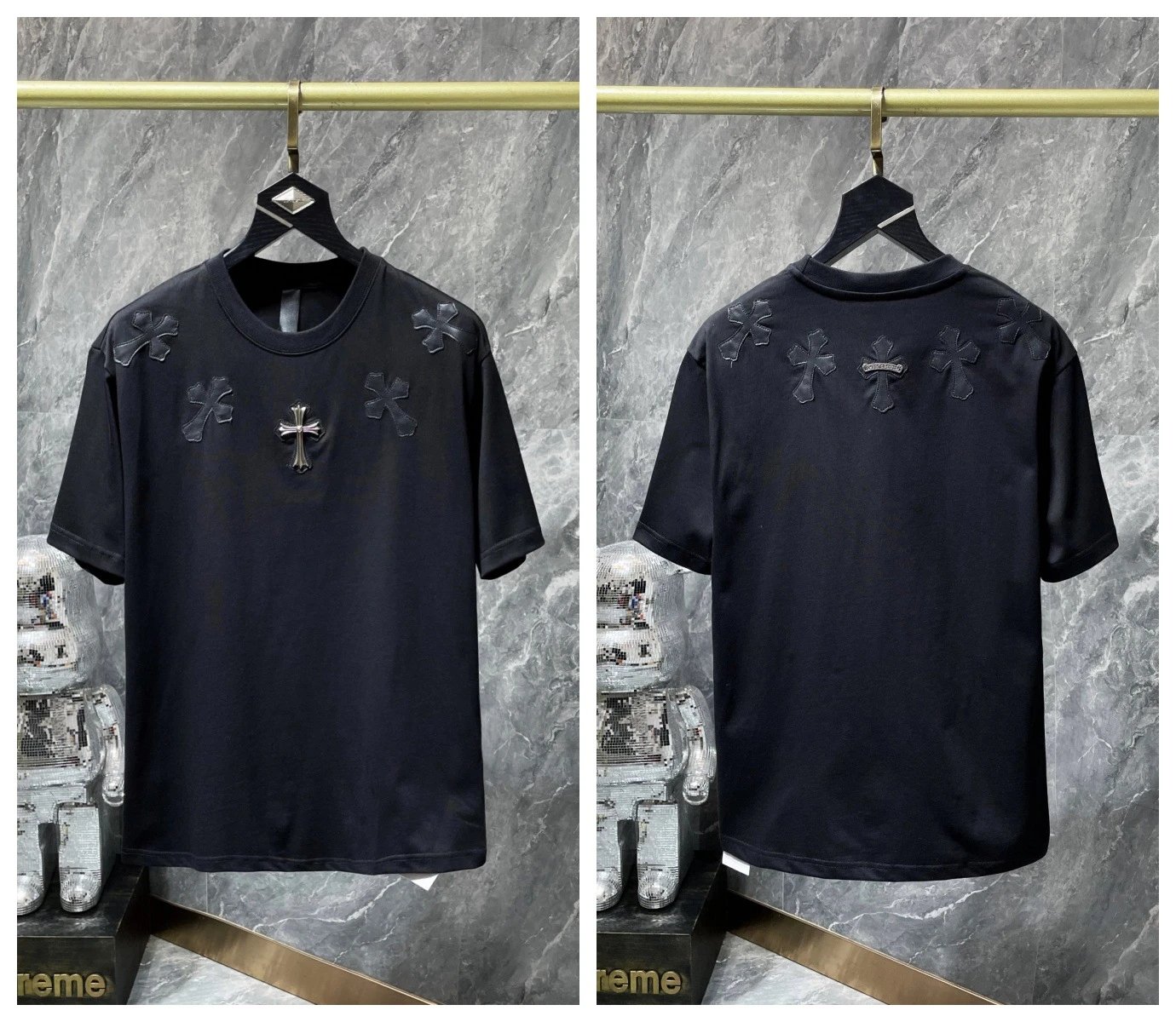 Chrome Hearts T-Shirts KLX09 graphic short-sleeve — 13