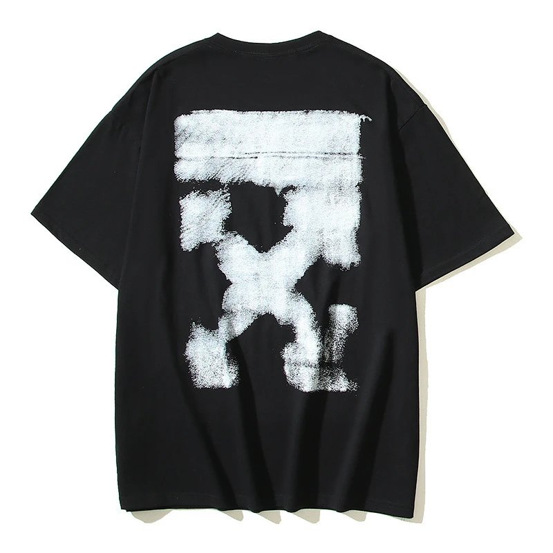 Off-White T-Shirts Short-Sleeve Logo Graphic T-Shirt — 108 black